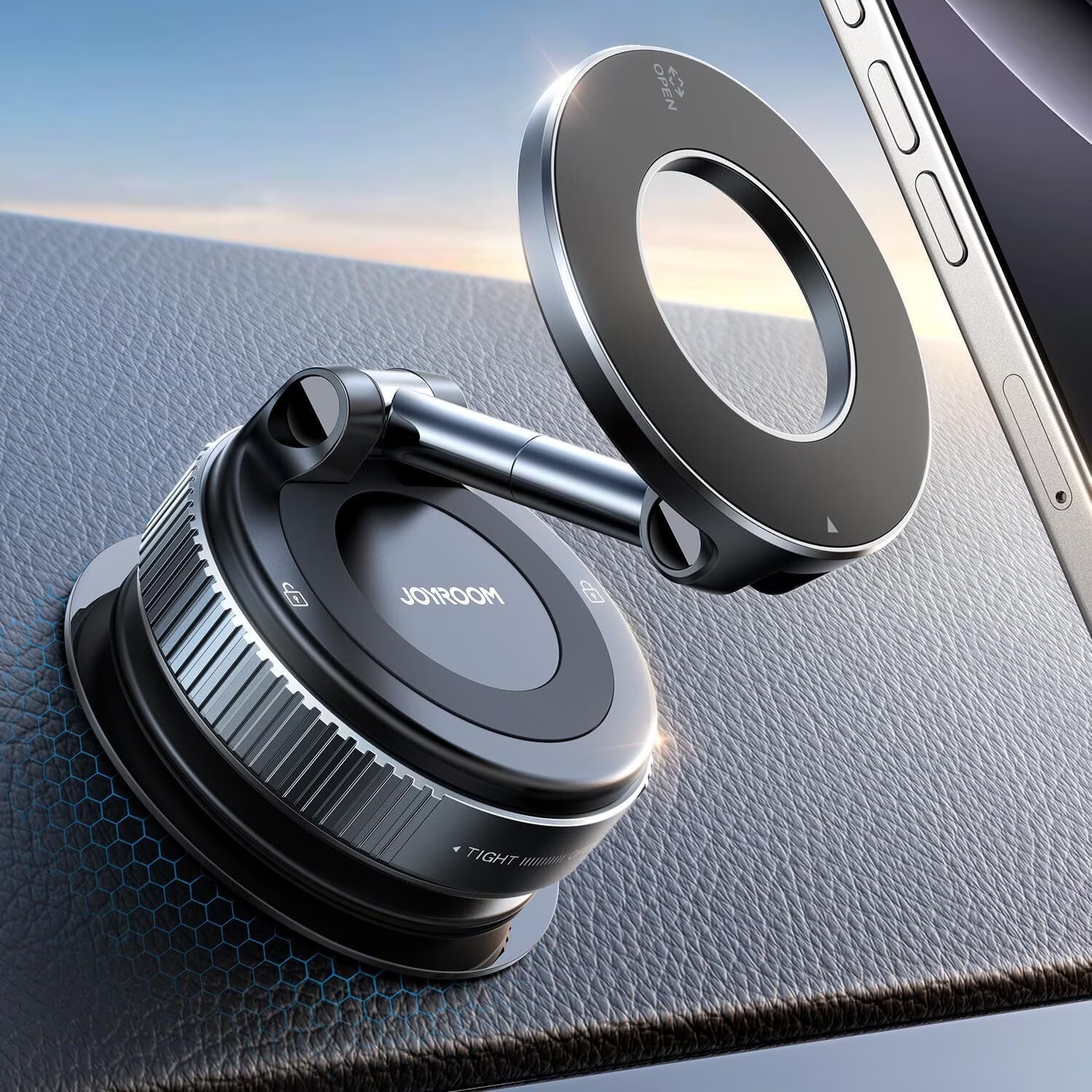 Versatile Vacuum Magnet Phone Mount