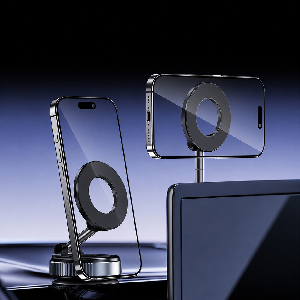 Versatile Vacuum Magnet Phone Mount